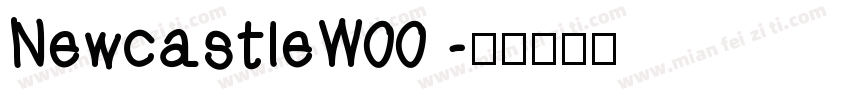 NewcastleW00 字体转换